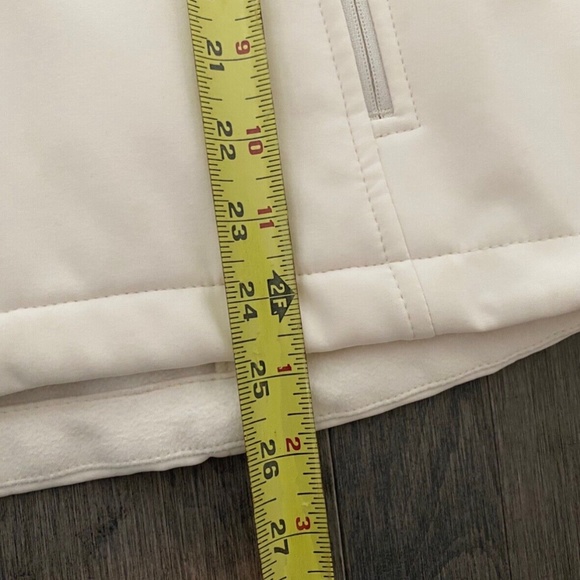 ~ SOLD ~THE NORTH FACE Small Women's Apex Windproof Soft Shell Jacket Coat White - Picture 8 of 12